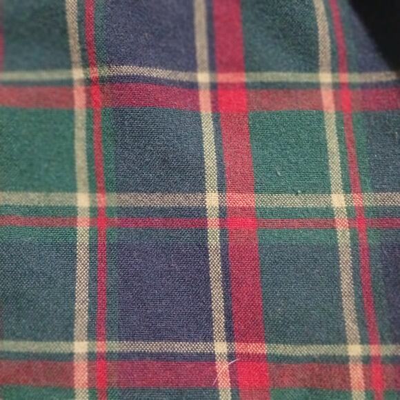 Vintage Back Packer Sportswear Men's XLTall Long-Sleeved Flannel Blue/Green/Red - Picture 7 of 14